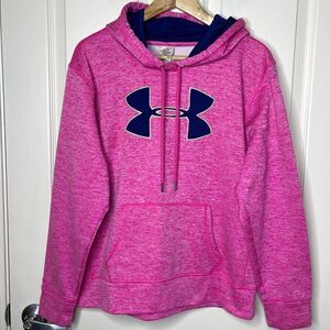 Under Armour UA Storm Fleece Lined Hooded Loose Fit Sweatshirt (Pink) - large